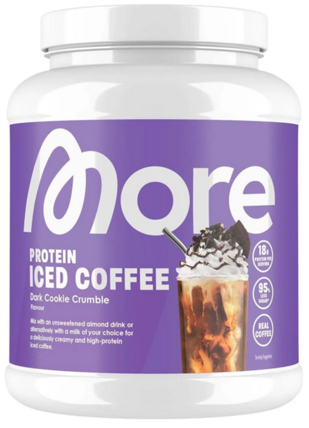 More Nutrition Protein Iced Coffee- 500 g Dark Cookie Crumble