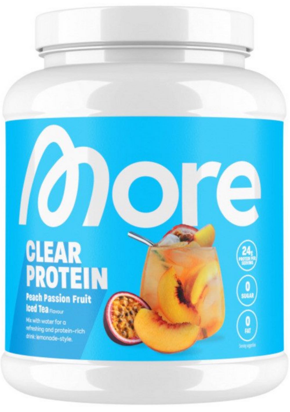 More Clear Protein 600g  Peach Passionfruit Ice Tea