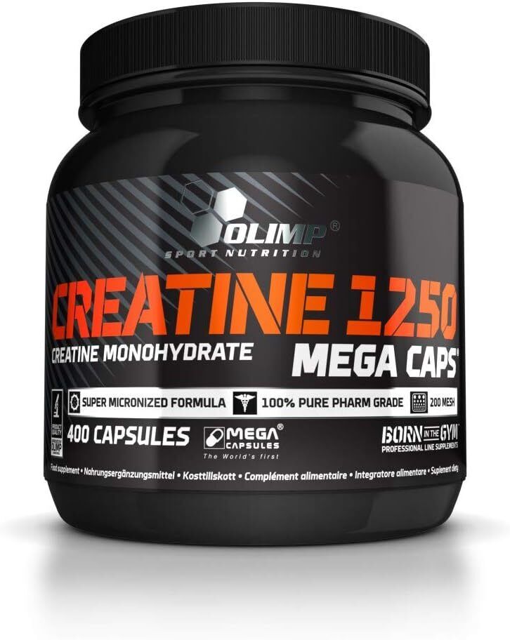 Olimp Creatine Mega Caps 1250 – 400 Kapseln Creatin monohydrat