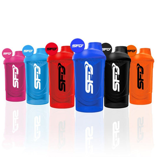 Shaker Fitness Sportflasche Eiweiß Shaker 700ml Sieb Protein Mixer