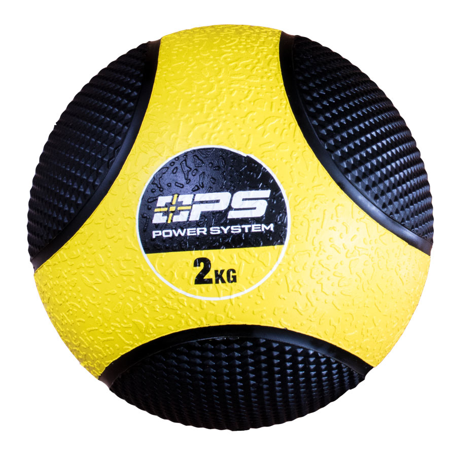 MEDICINE BALL 2 KG Medizinball mit doppelter Textur